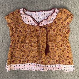 Xhilaration Peasant Top Size XL